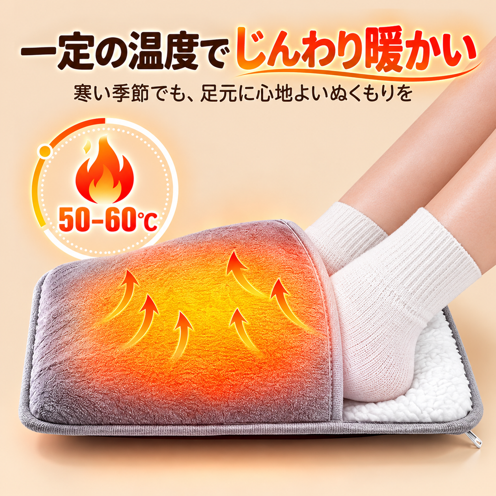 WarmStep PRO™ USB足元ヒーター＋ふわふわぬいぐるみ